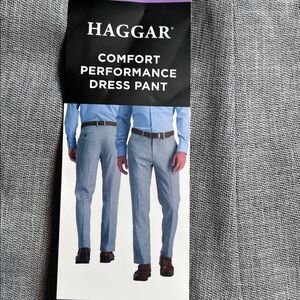Haggar Men’s Comfort Performance Straight Fit Dress Pants 30x29
